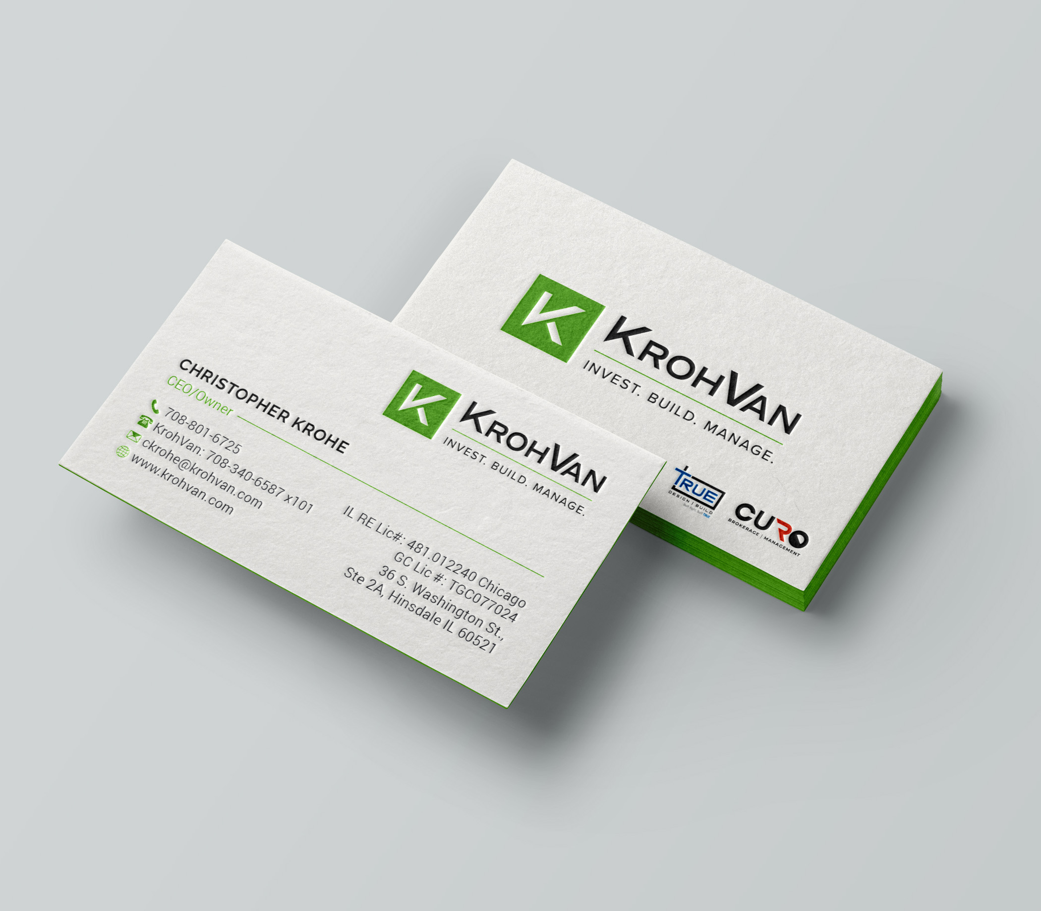 Design de Carte de Visite par R.design pour KrohVan/True/Curo | Design #29337812