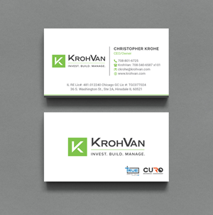 Design de Carte de Visite par R.design pour KrohVan/True/Curo | Design : #29337863