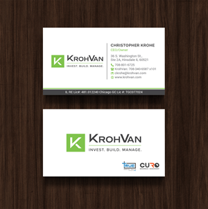 Design de Carte de Visite par R.design pour KrohVan/True/Curo | Design : #29337898