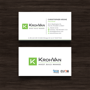 Design de Carte de Visite par R.design pour KrohVan/True/Curo | Design : #29337911