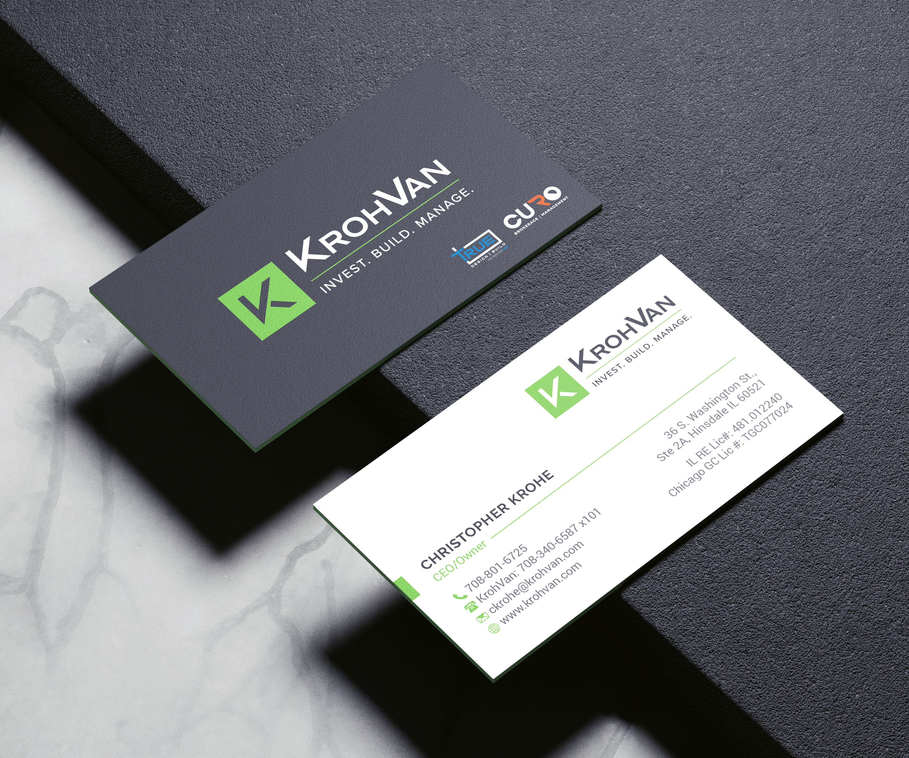 Business Card Design by R.design for KrohVan/True/Curo | Design #29383419