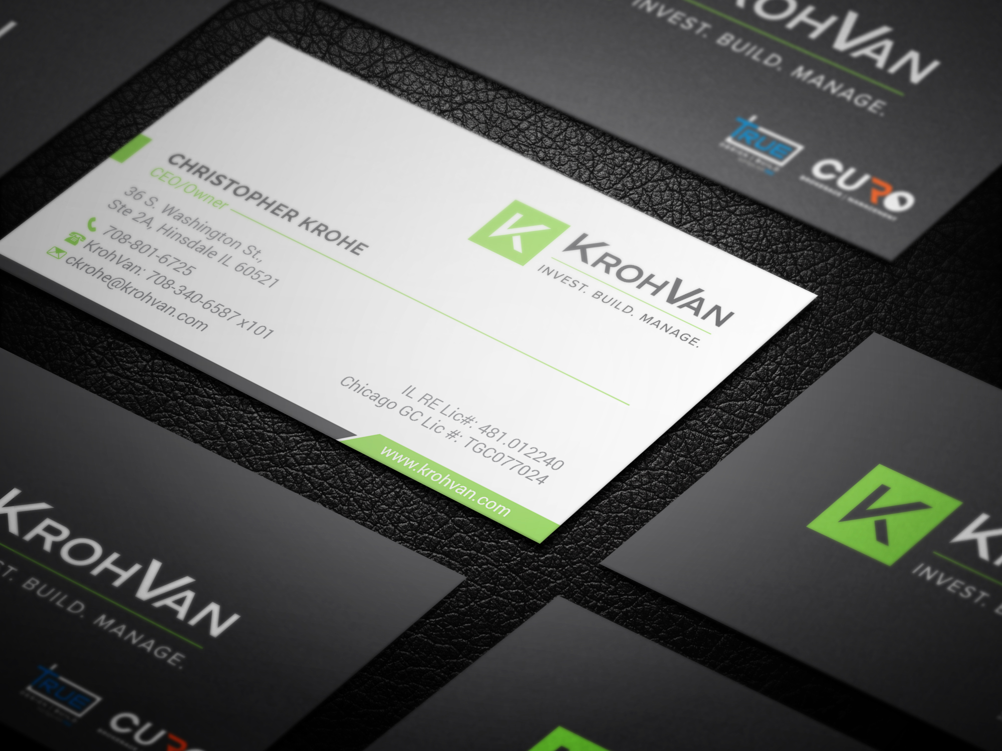 Business Card Design by R.design for KrohVan/True/Curo | Design #29383508
