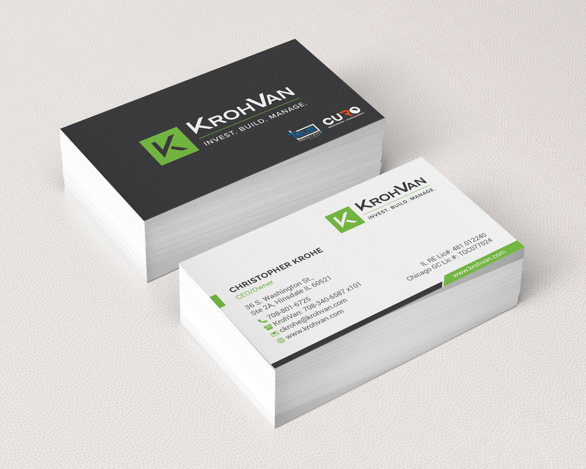Business Card Design by R.design for KrohVan/True/Curo | Design #29383545
