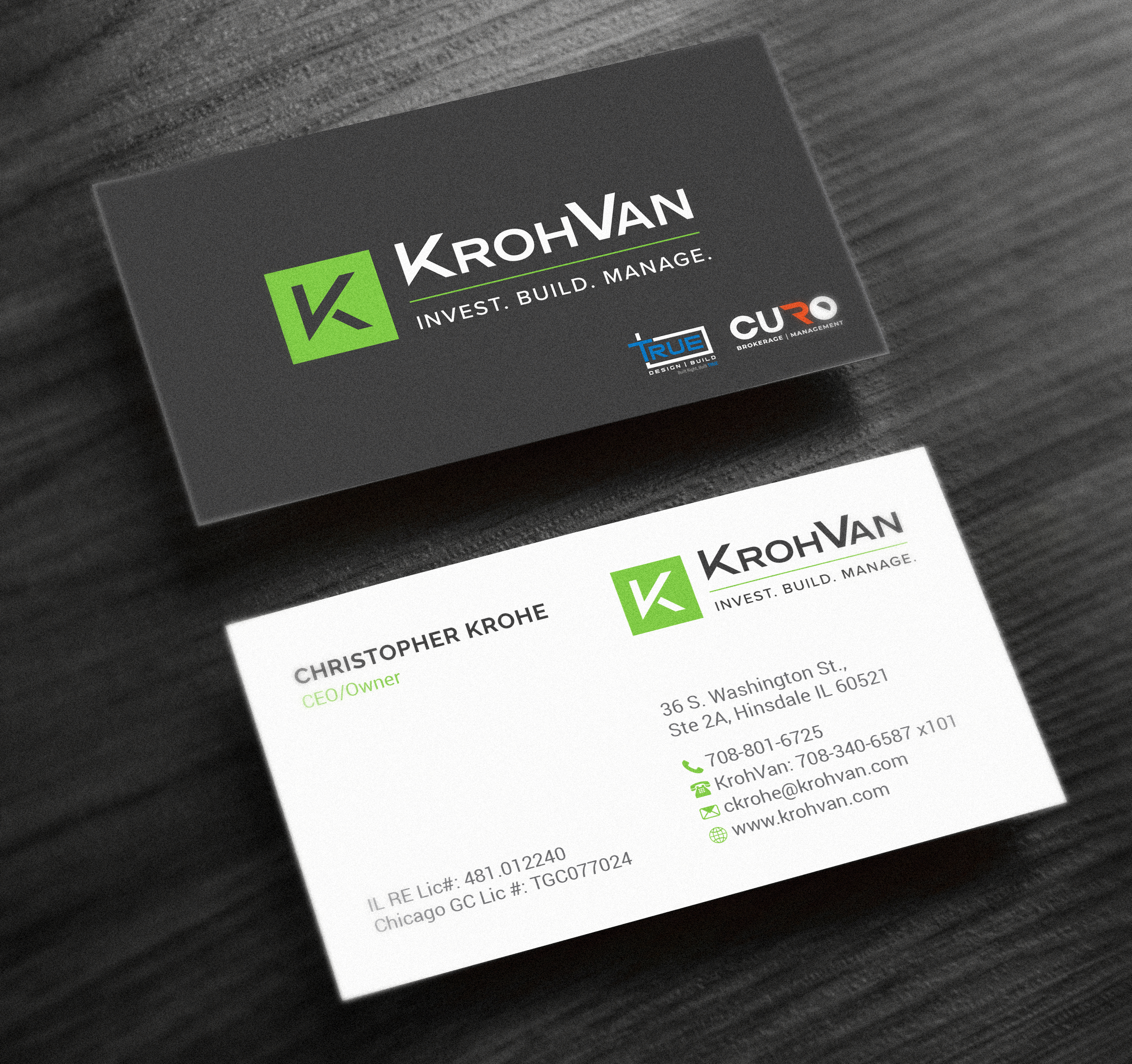 Business Card Design by R.design for KrohVan/True/Curo | Design #29383609