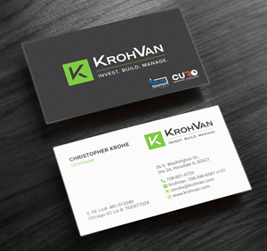 Design de Carte de Visite par R.design pour KrohVan/True/Curo | Design : #29383609