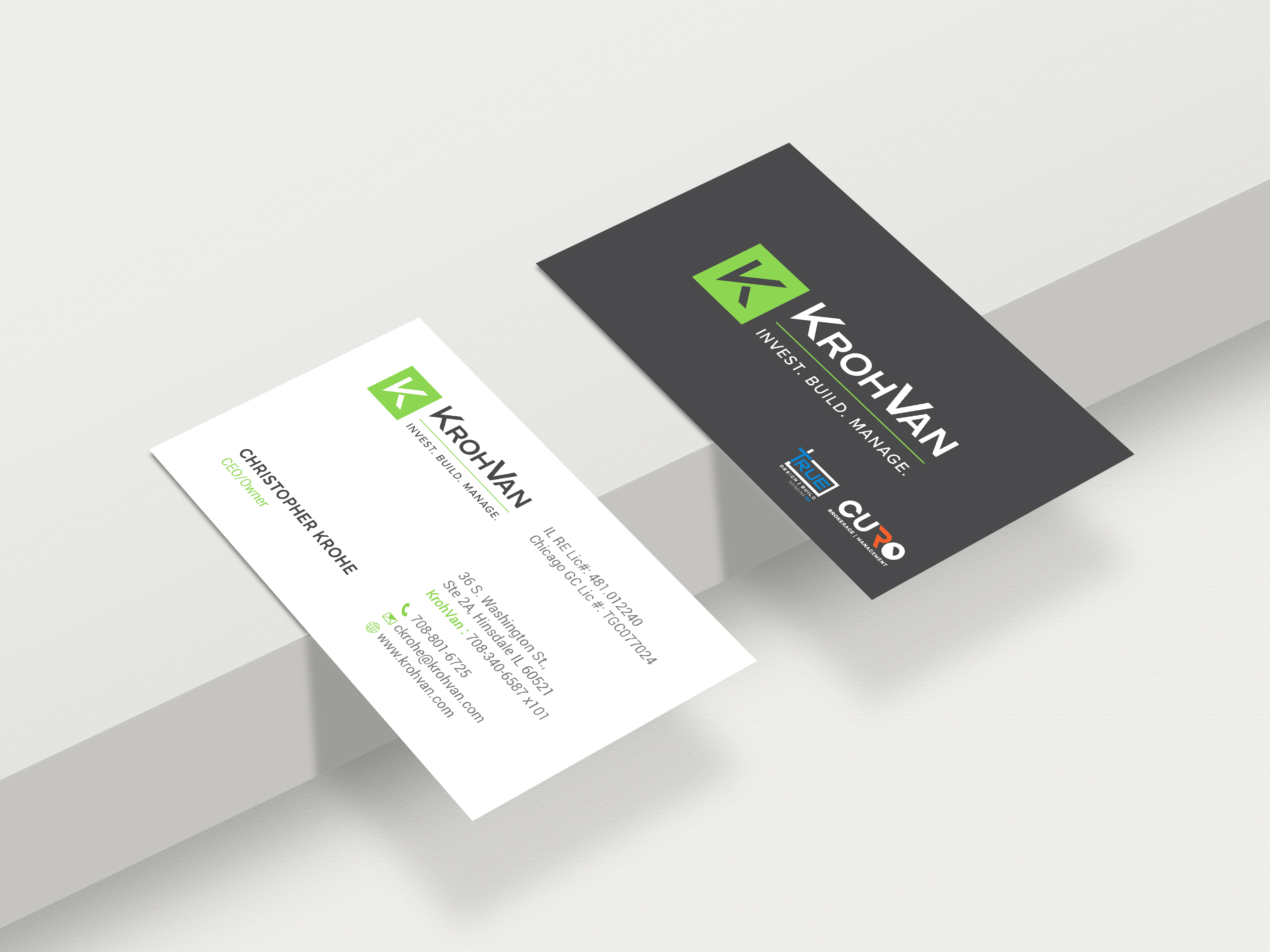 Business Card Design by R.design for KrohVan/True/Curo | Design #29389985