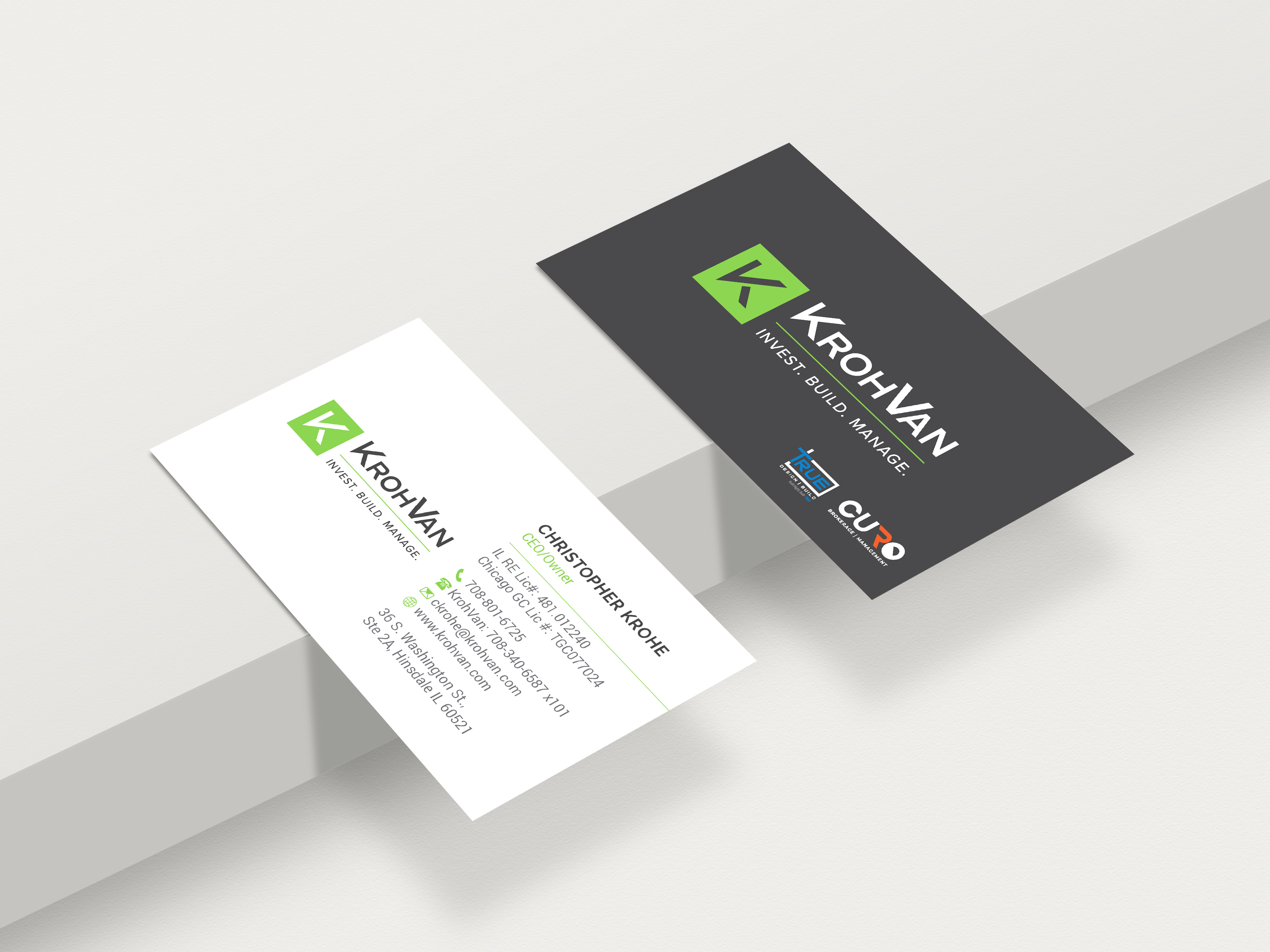 Business Card Design by R.design for KrohVan/True/Curo | Design #29390022
