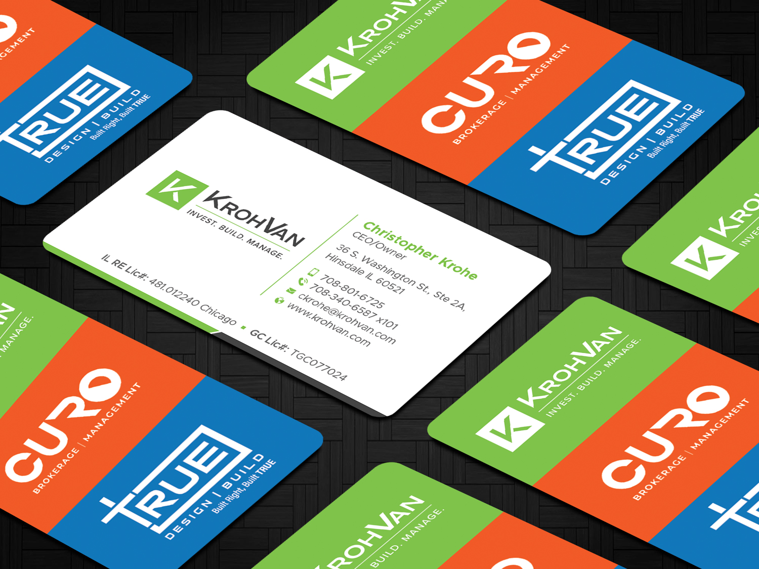 Business Card Design by DesignShout for KrohVan/True/Curo | Design #29366473