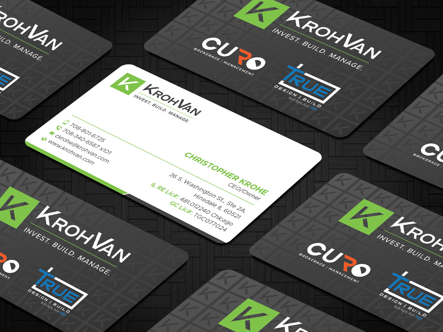 Business Card Design by DesignShout for KrohVan/True/Curo | Design #29366525