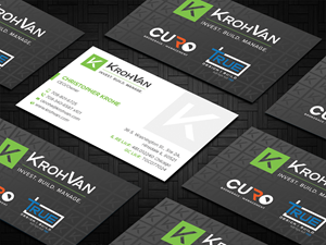 Design de Carte de Visite par DesignShout pour KrohVan/True/Curo | Design : #29366542
