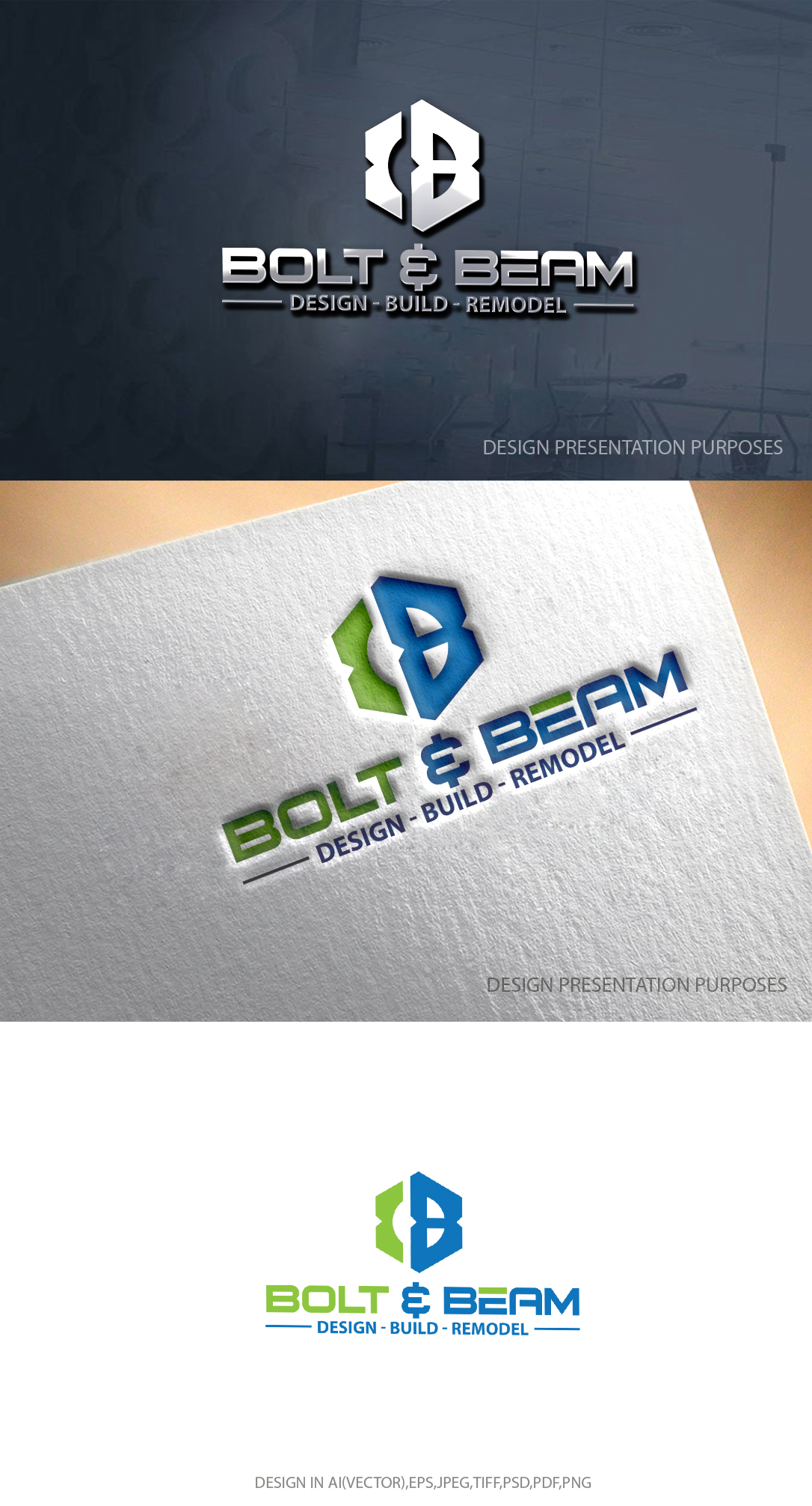 Logo Design by graphicevolution for Bolt & Beam LLC | Design #29341685