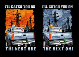 Truck with gang box in the back. | T-Shirt-Design von Yakuza20