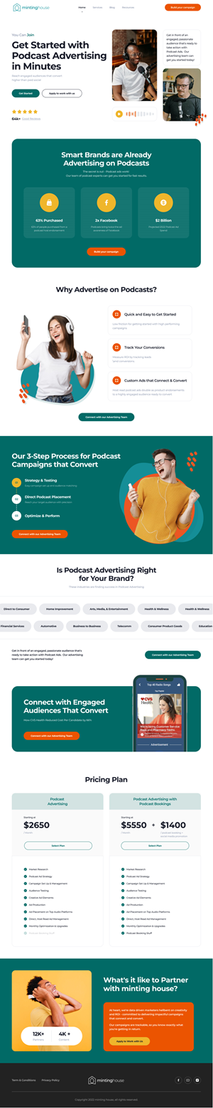 Web Design by tinthumb for minting house | Design: #29362636