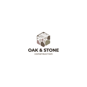 Oak & Stone Construction | Logo Design by Franabanana