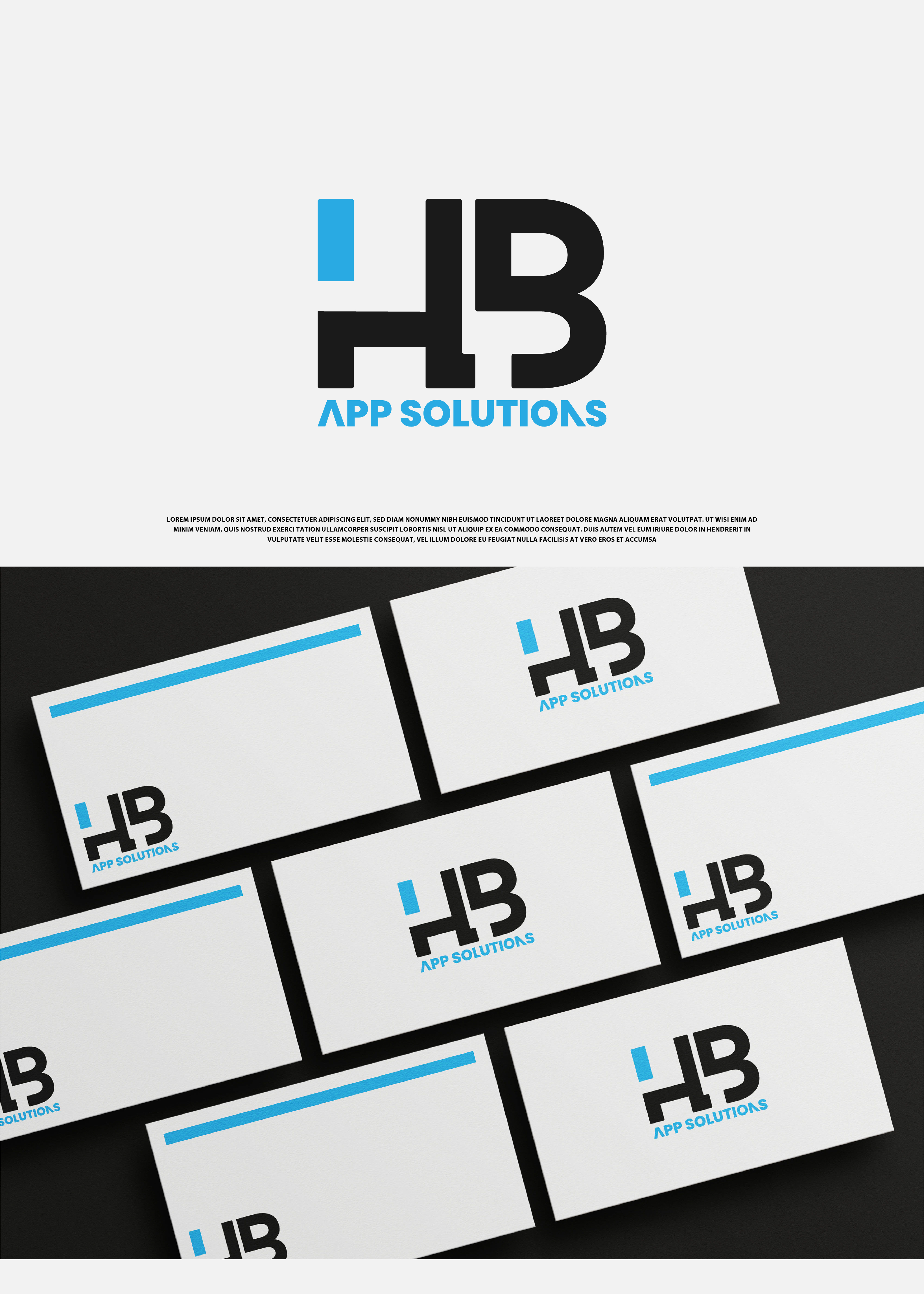 Logo-Design von Fezy Design Studio für HB App Solutions | Design #29346273