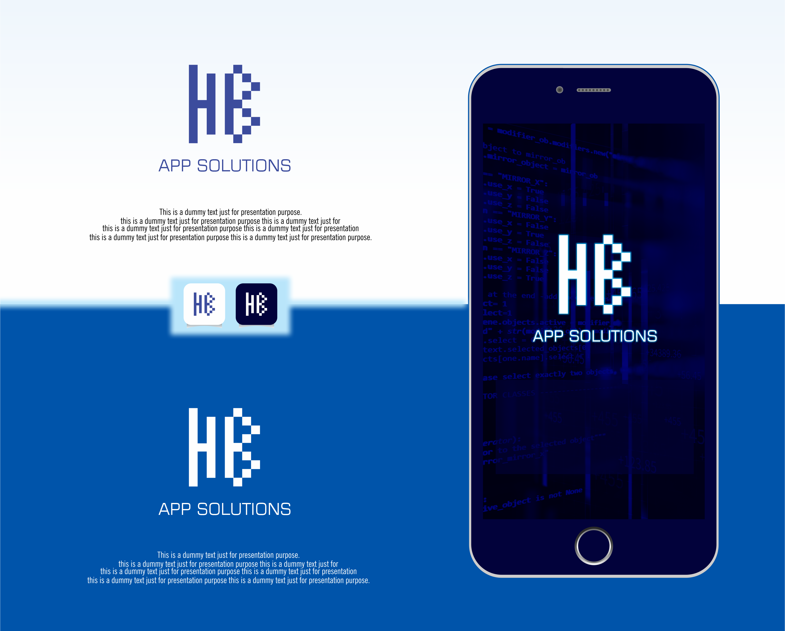 Logo Design by Excellar Hub for HB App Solutions | Design #29363803