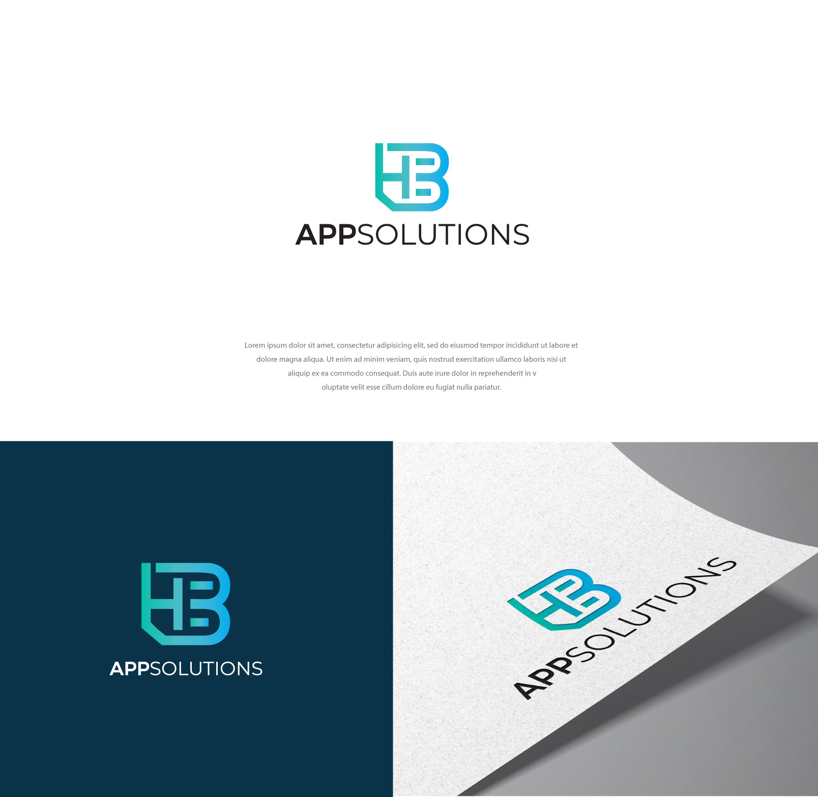 Logo-Design von Logoziner für HB App Solutions | Design #29351434