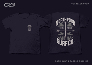 North Fork Surf Co. - compass design | T-Shirt-Design von Col 3