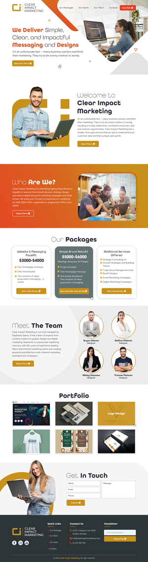 Design for Marketing Consulting Agency - Please see attachments | Design Wix par sai.designer87