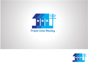 Logo Design by Brain.Art for Triple One Realty | Design: #746883
