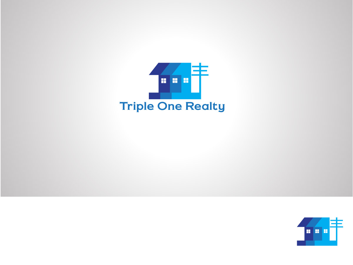 Logo Design by Brain.Art for Triple One Realty | Design #746884