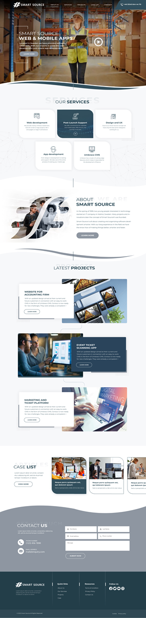 Web Design by Blue Sparrow for Smart Source | Design: #29385402