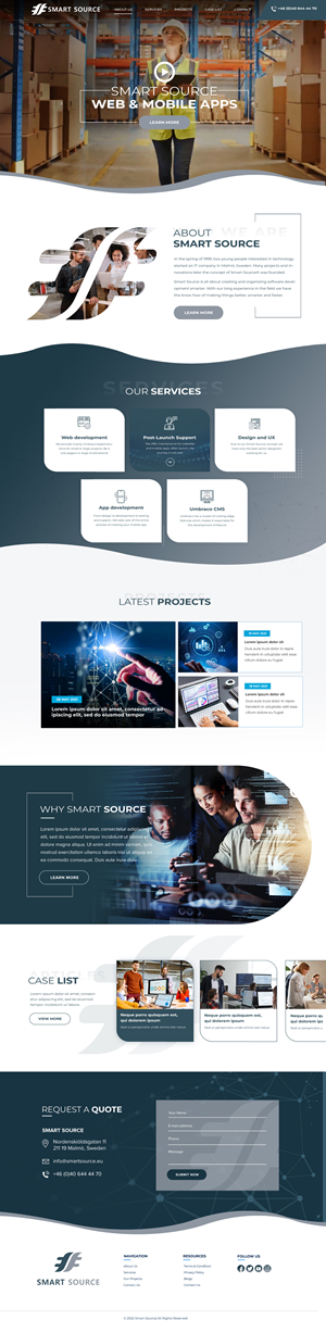 Web Design by Blue Sparrow for Smart Source | Design: #29385646