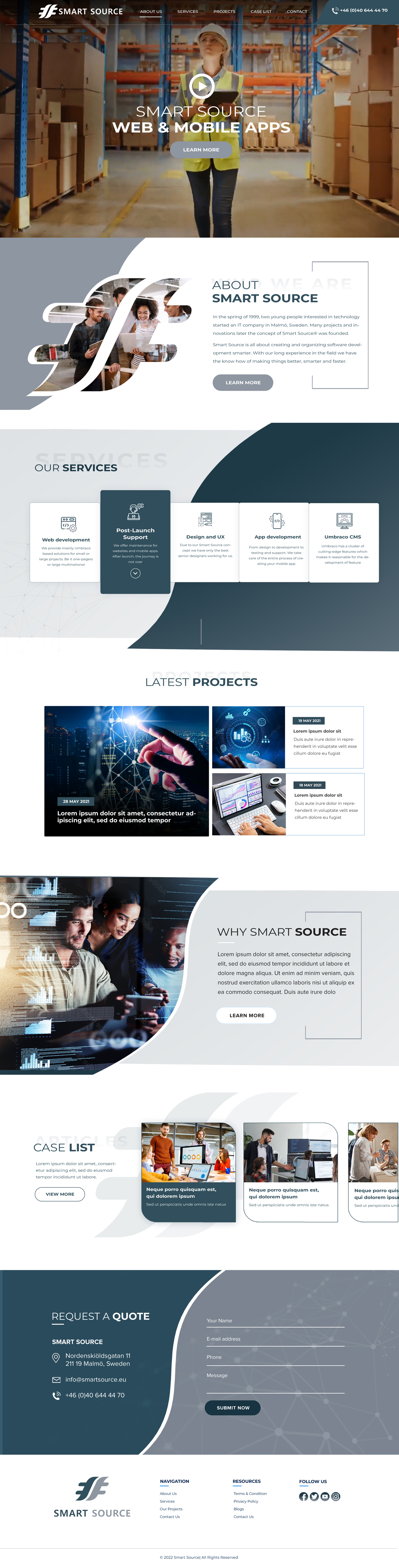 Web Design by Blue Sparrow for Smart Source | Design #29385684