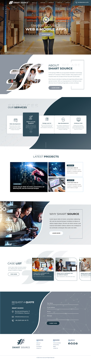 Web Design by Blue Sparrow for Smart Source | Design: #29385684