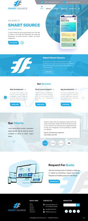 Web Design by pb for Smart Source | Design: #29360012