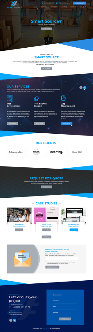 Diseño Web por Ved Web Services para Smart Source | Diseño #29385014