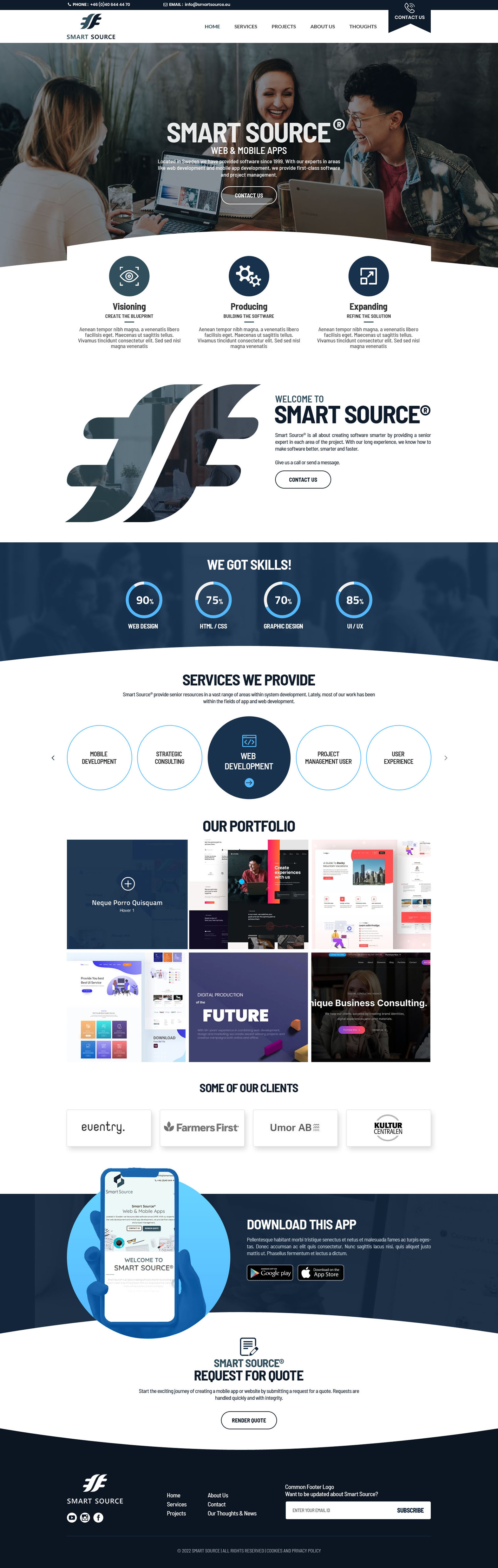 Diseño Web por Dream Logo Design para Smart Source | Diseño #29359232
