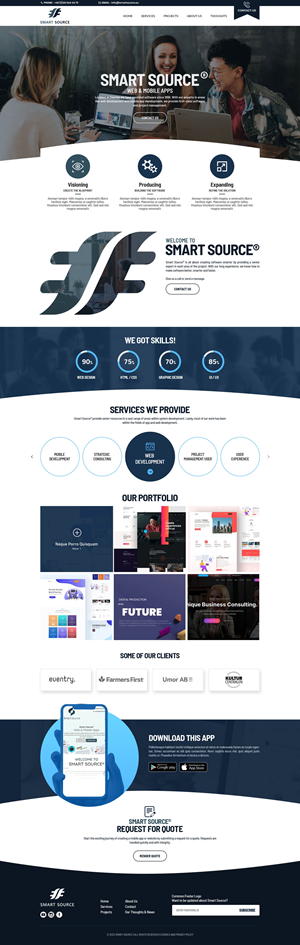 Diseño Web por Dream Logo Design para Smart Source | Diseño #29359232