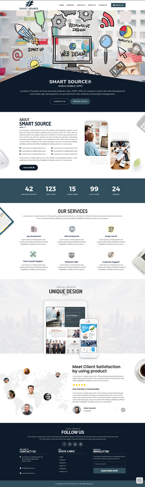 Web Design by Dream Logo Design for Smart Source | Design: #29359233