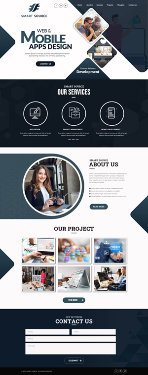Web Design by Dream Logo Design for Smart Source | Design: #29359235