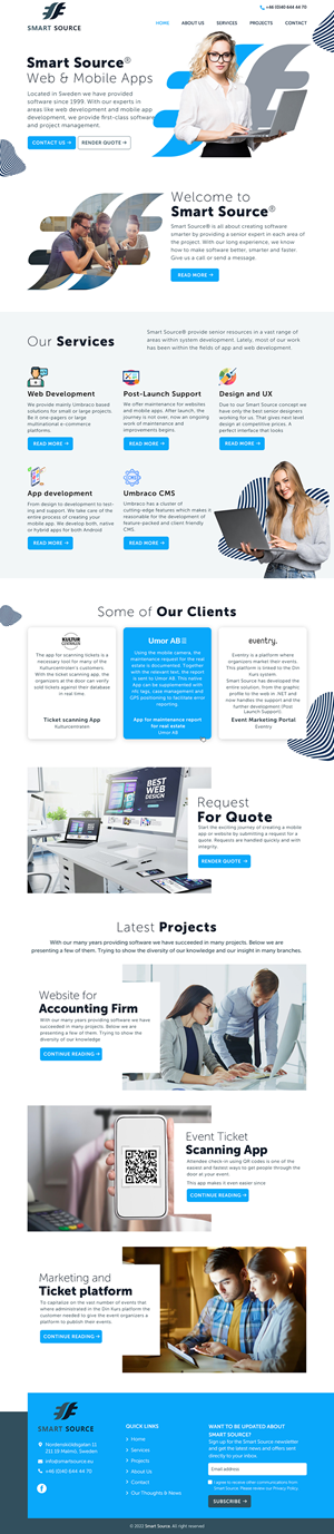 Web Design by sai.designer87 for Smart Source | Design: #29378347