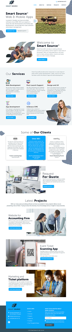Web Design by sai.designer87 for Smart Source | Design: #29378348