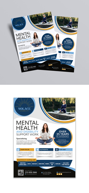 Flyer design for mental health and disability support work company. | Flyer-Design von debdesign