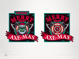 MERRY AXE-MAS and KRAMPUS' MERRY AXE-MAS | Logo-Design von jpatrickbelen
