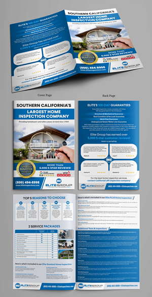Elite Group Property Inspections Brochure Design | Brochure Design by SAI DESIGNS
