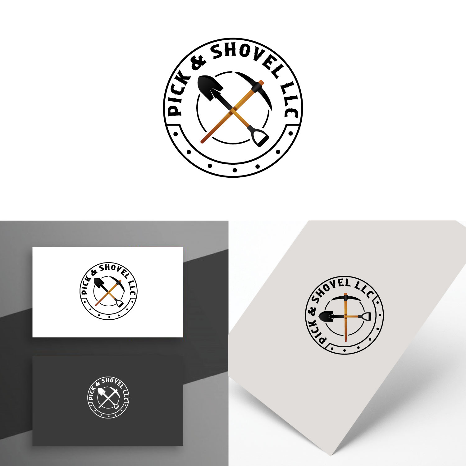 Logo Design by Revolt Team for Pick & Shovel  | Design #29358913