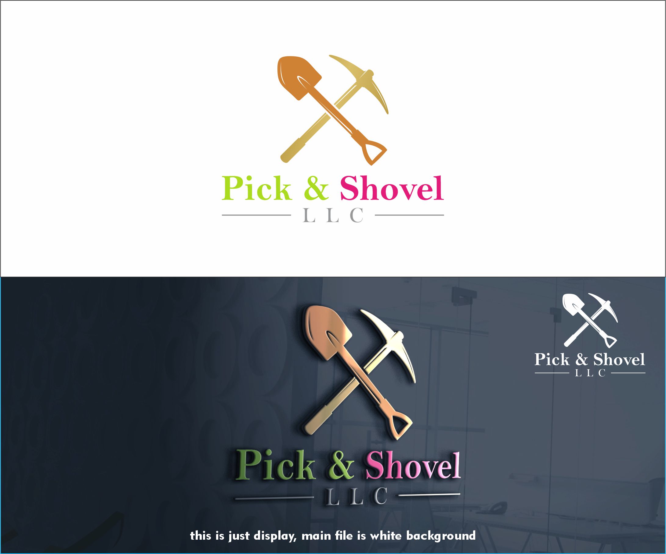 Logo Design by alkaline for Pick & Shovel  | Design #29358808