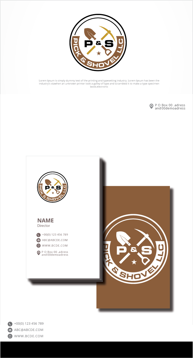 Logo Design by graphicevolution for Pick & Shovel  | Design #29356943