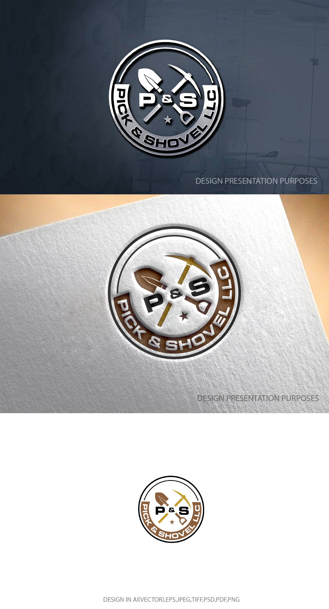 Logo Design by graphicevolution for Pick & Shovel  | Design #29356944