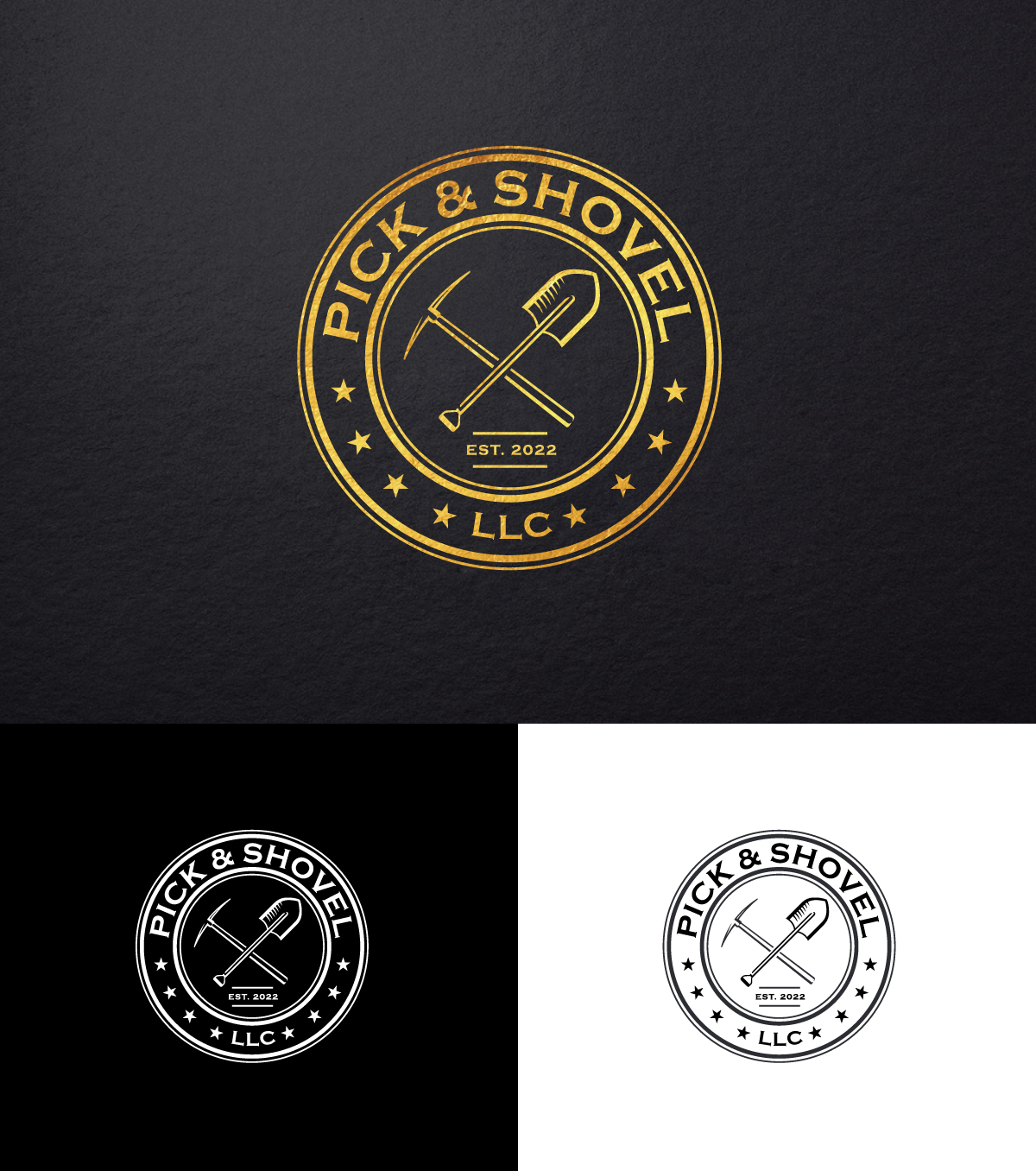 Logo Design by step forward 2 for Pick & Shovel  | Design #29355969
