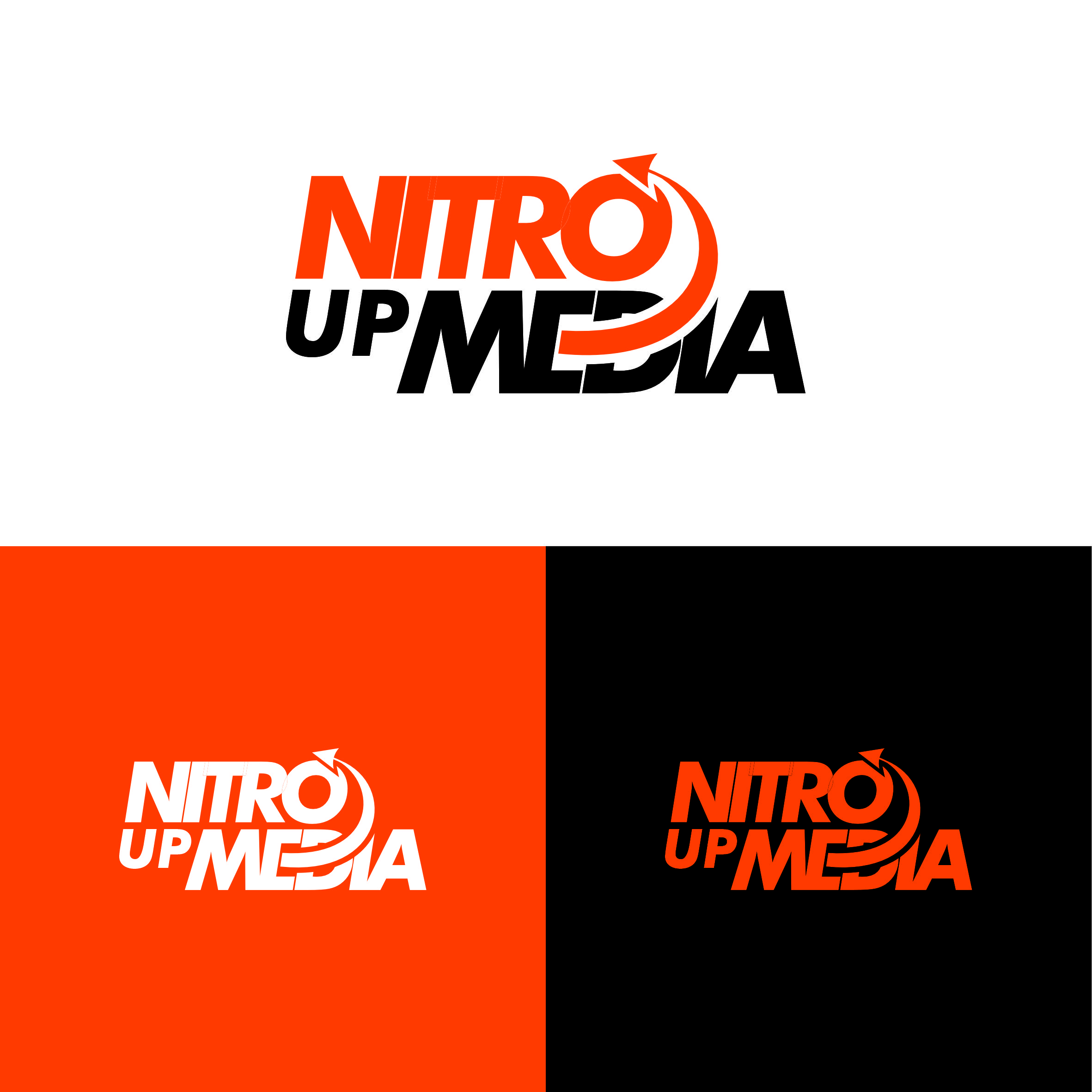 Logo Design by Design by Nilahm for Nitro Up Media | Design #29365278