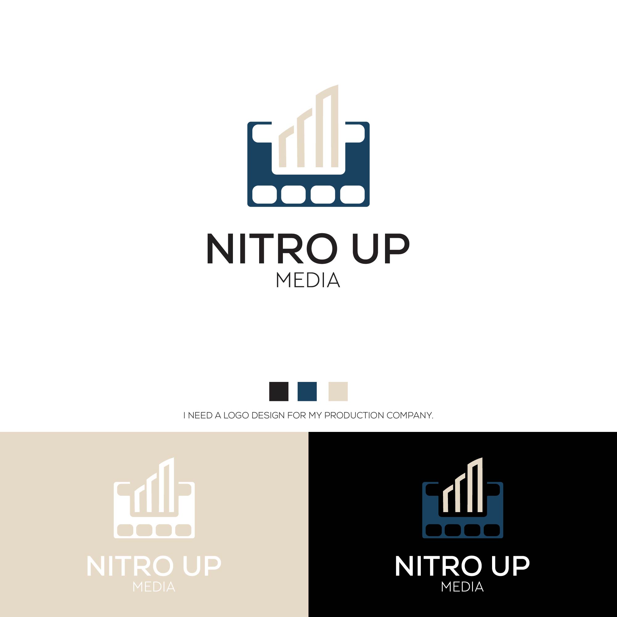 Logo Design by alitjuara for Nitro Up Media | Design #29394655