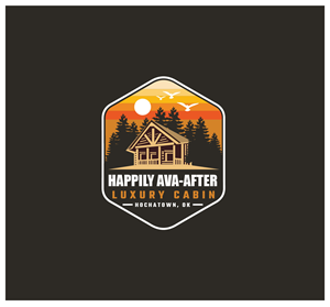 Happily Ava-After Luxury Cabin Hochatown, OK | Logo Design by angelonyamu