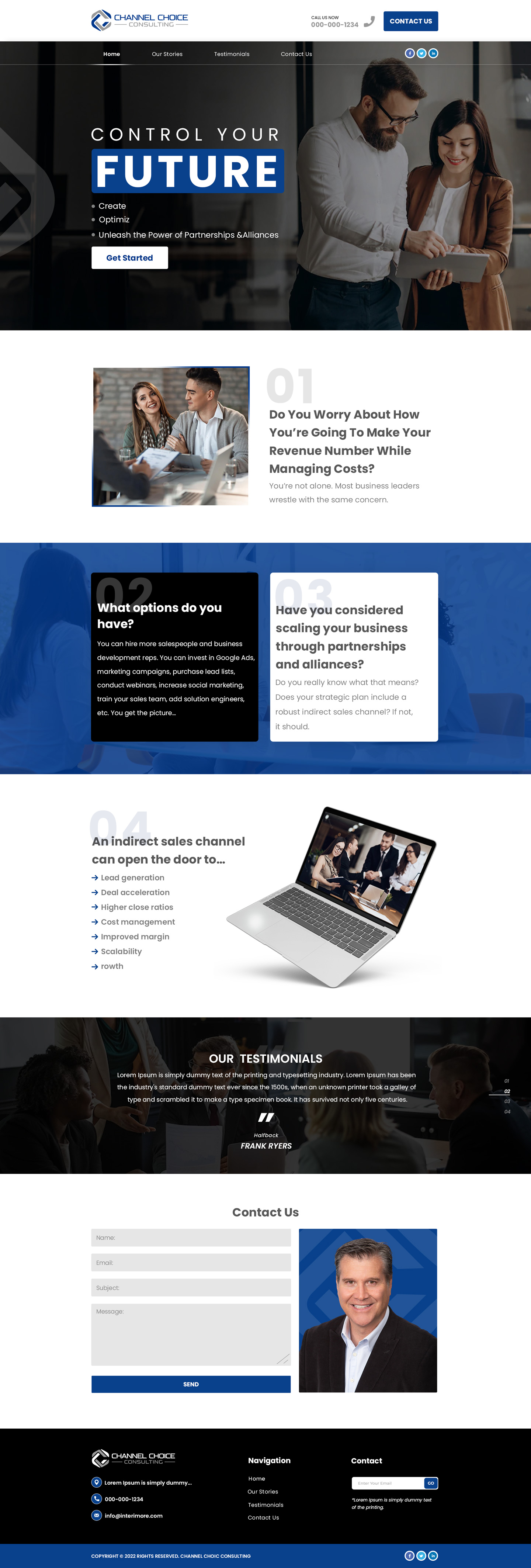 Wordpress Design by Hussan for Channel Choice Consulting | Design #29391616