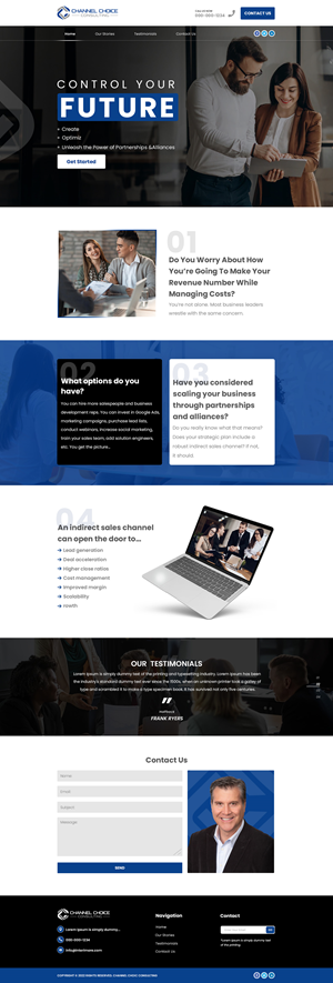 Wordpress Design by Hussan for Channel Choice Consulting | Design #29391616